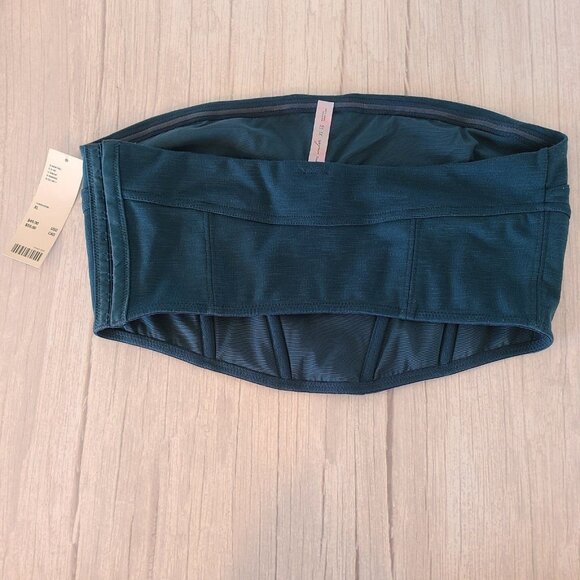 Urban Turquoise Halter Top Bandeau Boned XL NEW $49 Coquette - Picture 2 of 8